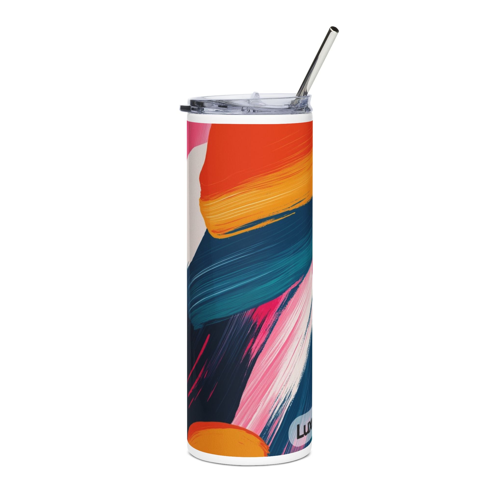 Colorful Floral Stainless Steel Tumbler