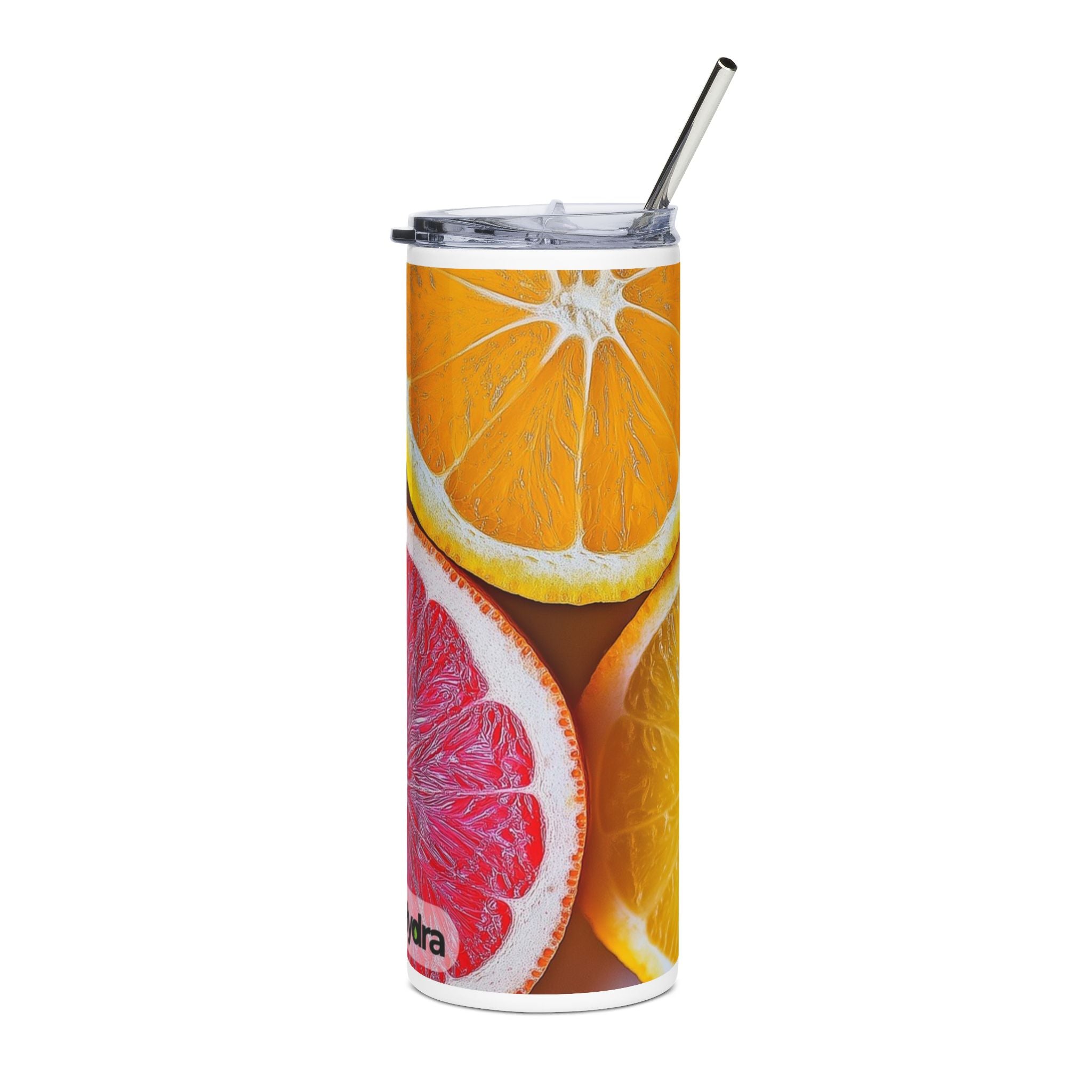 Citrus-Inspired Stainless Steel Tumbler