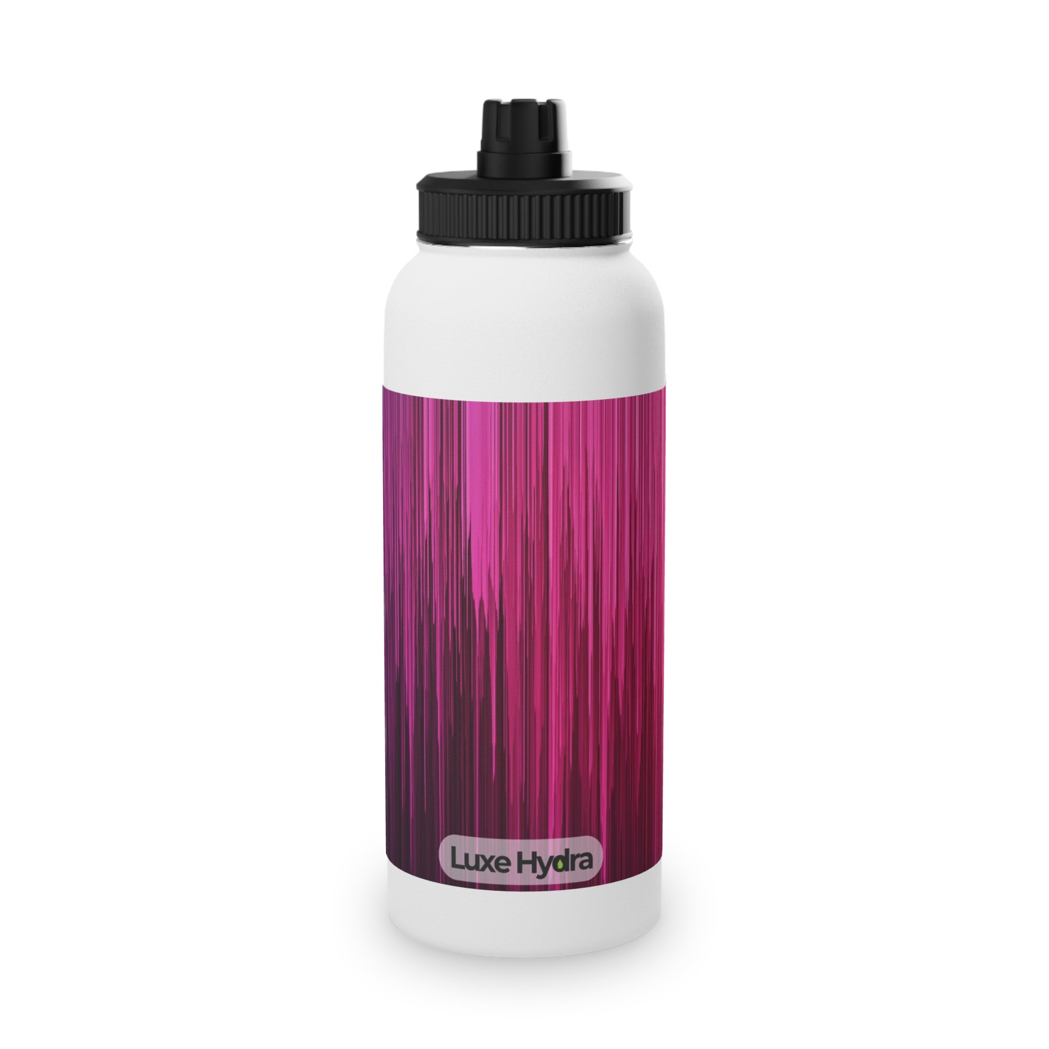 Sporty Stainless Steel Water Bottle with Striking Gradient Design