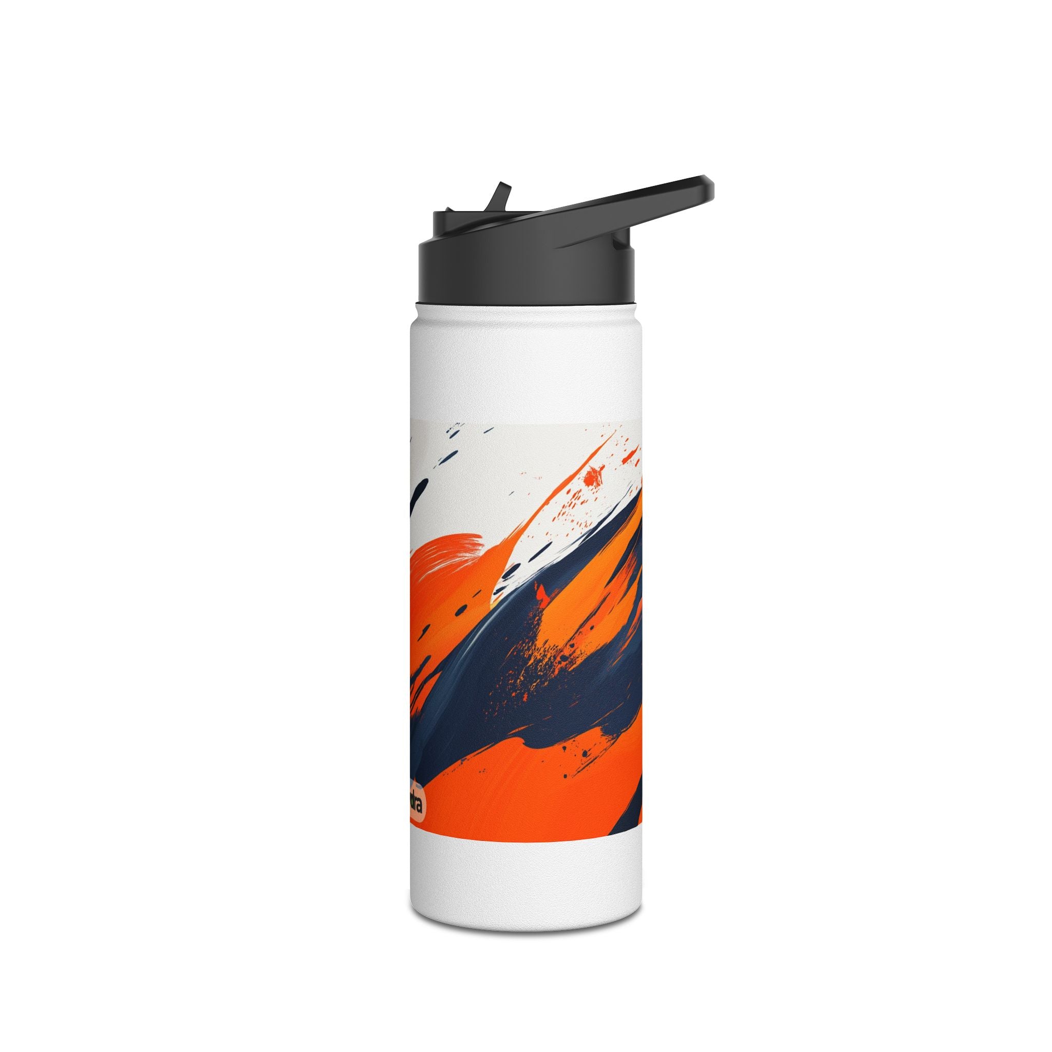 Abstract Modern Stainless Steel Water Bottle