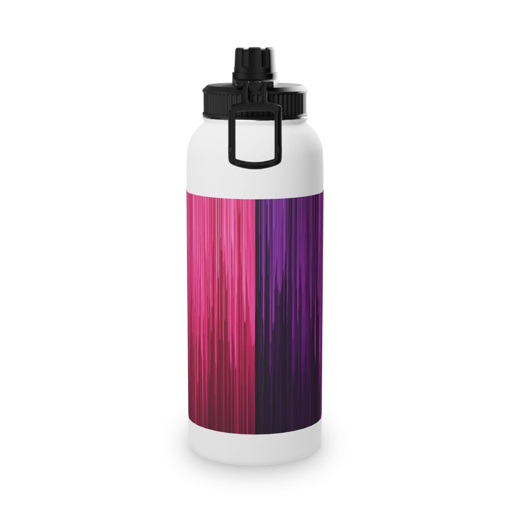 Sporty Stainless Steel Water Bottle with Striking Gradient Design