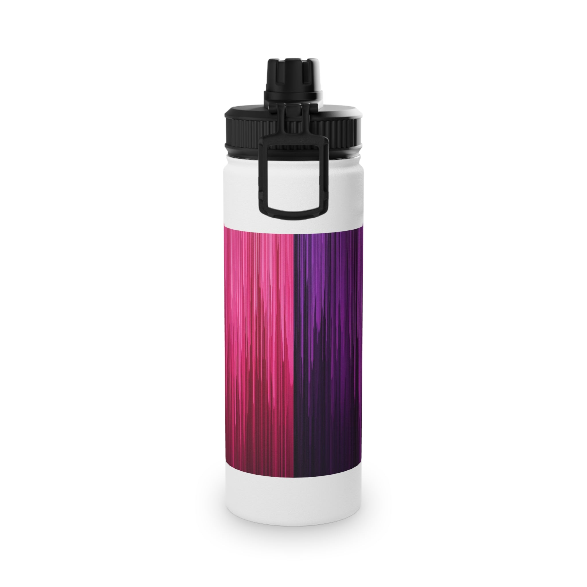 Sporty Stainless Steel Water Bottle with Striking Gradient Design