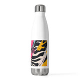 Vibrant Zebra Print 20oz Insulated Bottle