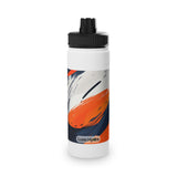 Abstract Color Splash Stainless Steel Water Bottle