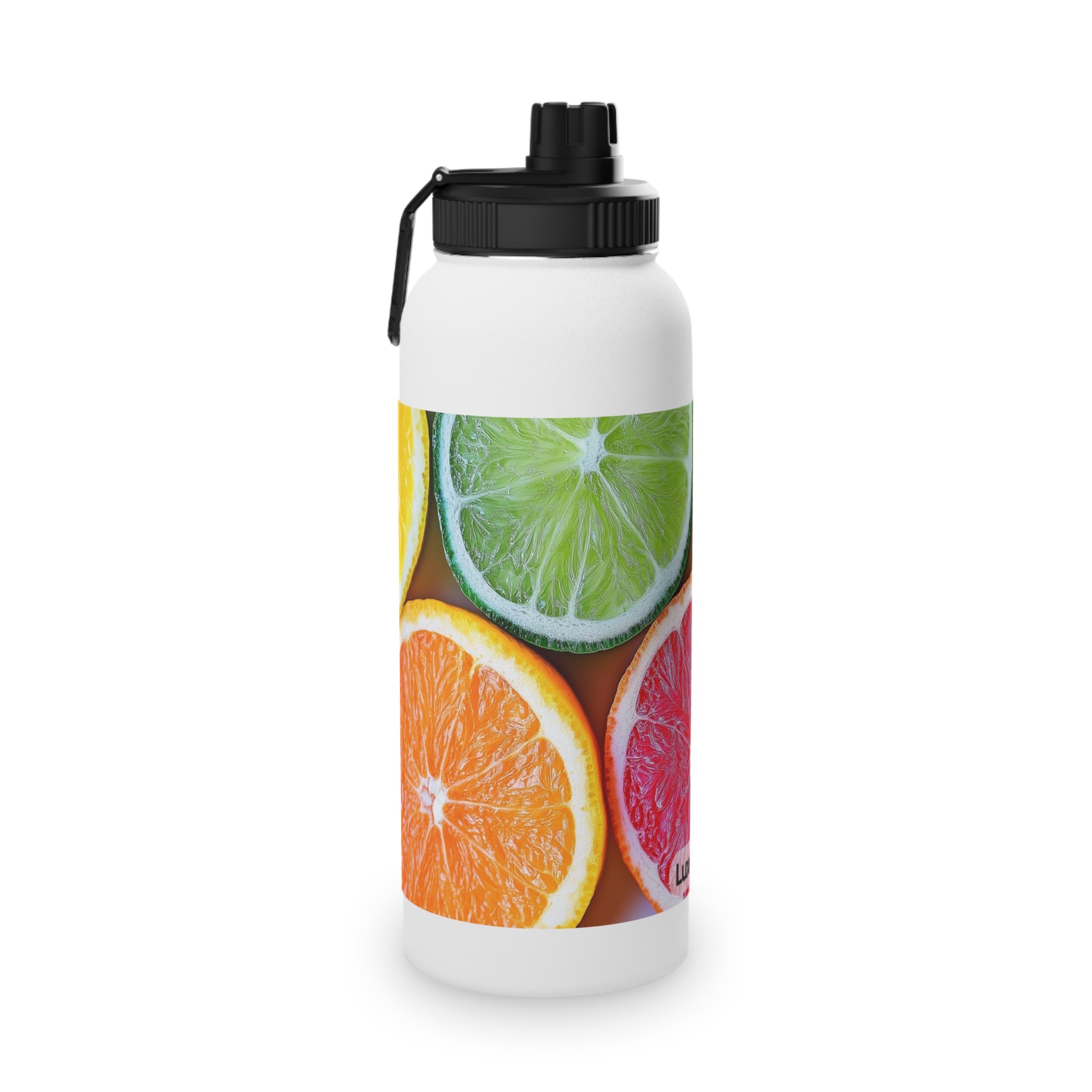Citrus-themed Stainless Steel Water Bottle