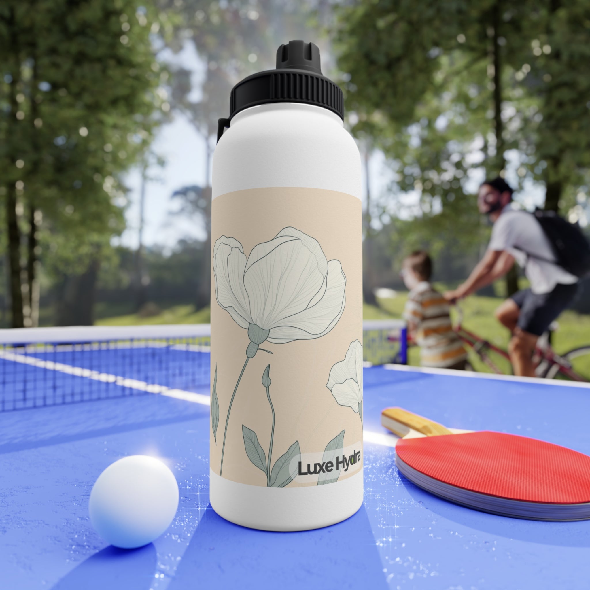 Floral Stainless Steel Water Bottle