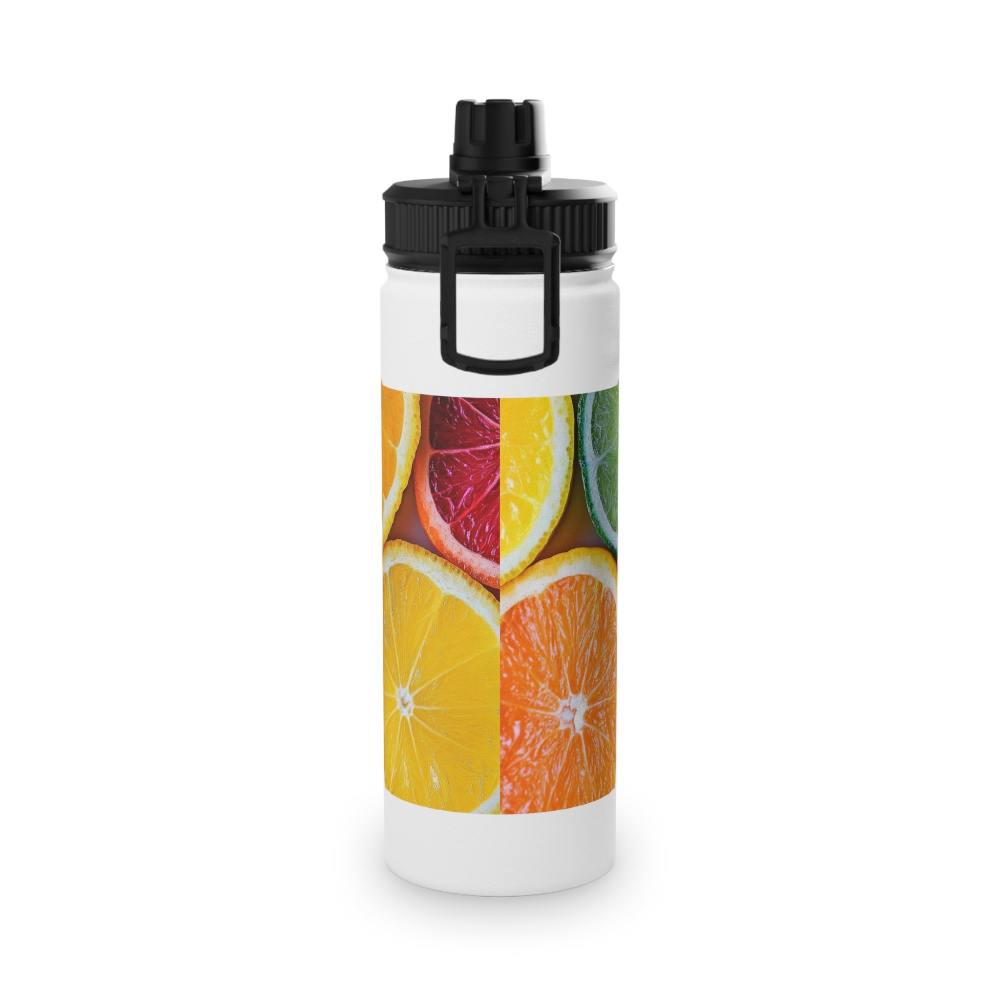 Citrus-themed Stainless Steel Water Bottle