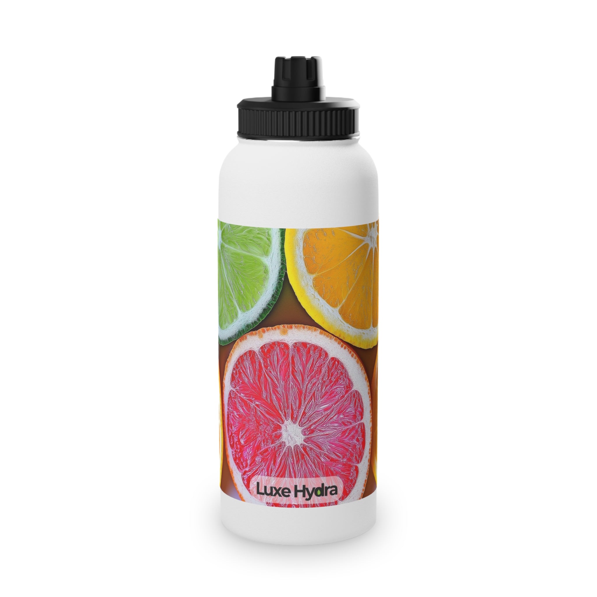 Citrus-themed Stainless Steel Water Bottle