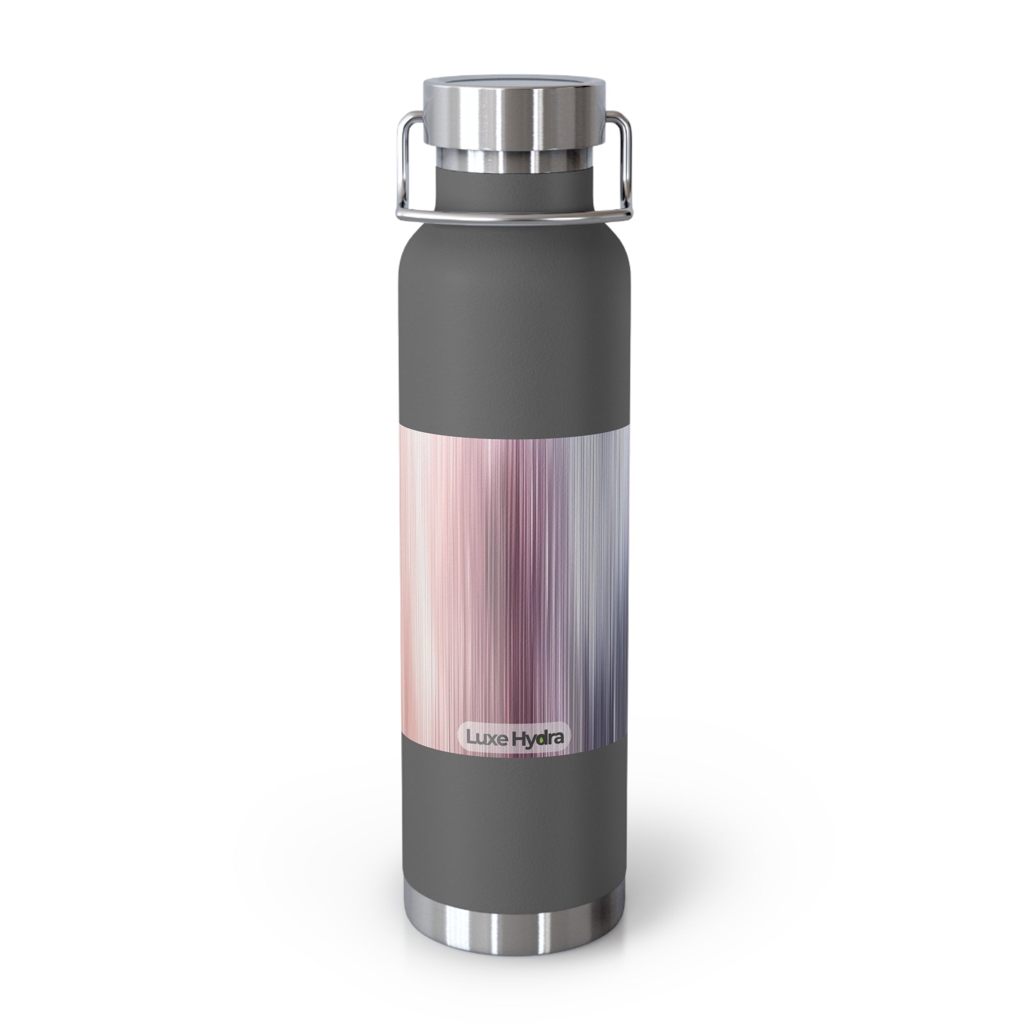 Stylish Copper Vacuum Insulated Water Bottle - 22oz