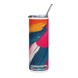 Colorful Floral Stainless Steel Tumbler