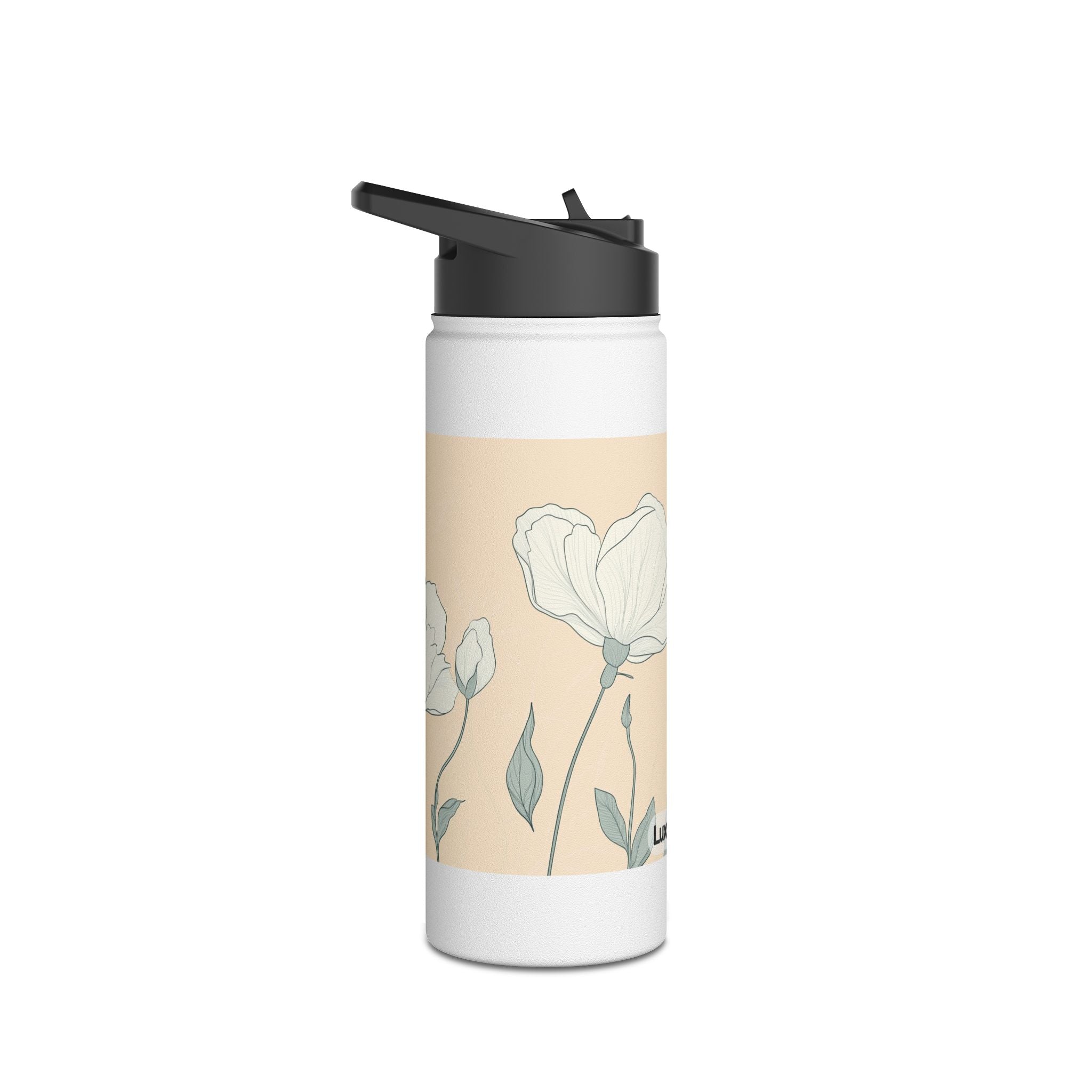 Floral Stainless Steel Water Bottle