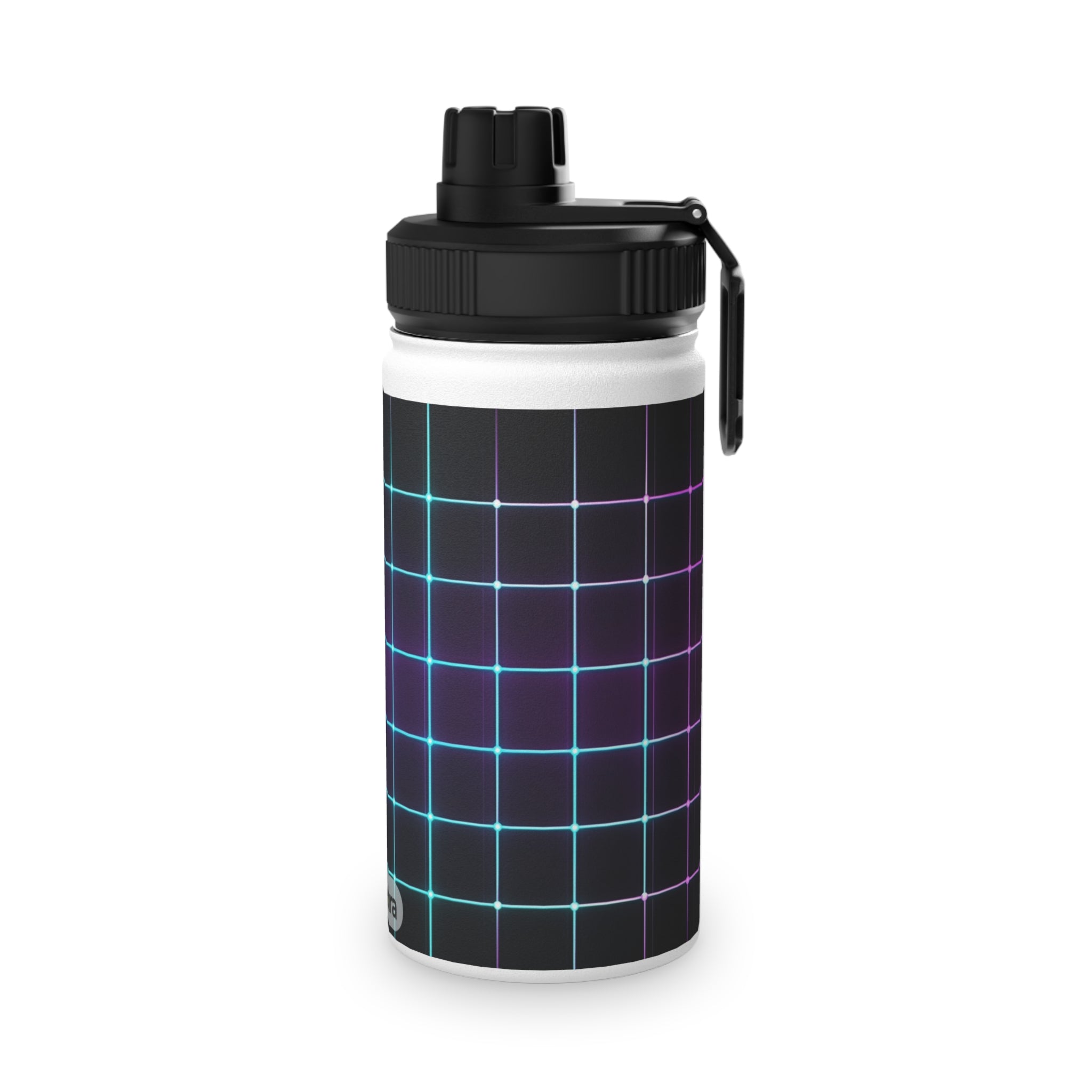 Retro Grid Stainless Steel Water Bottle