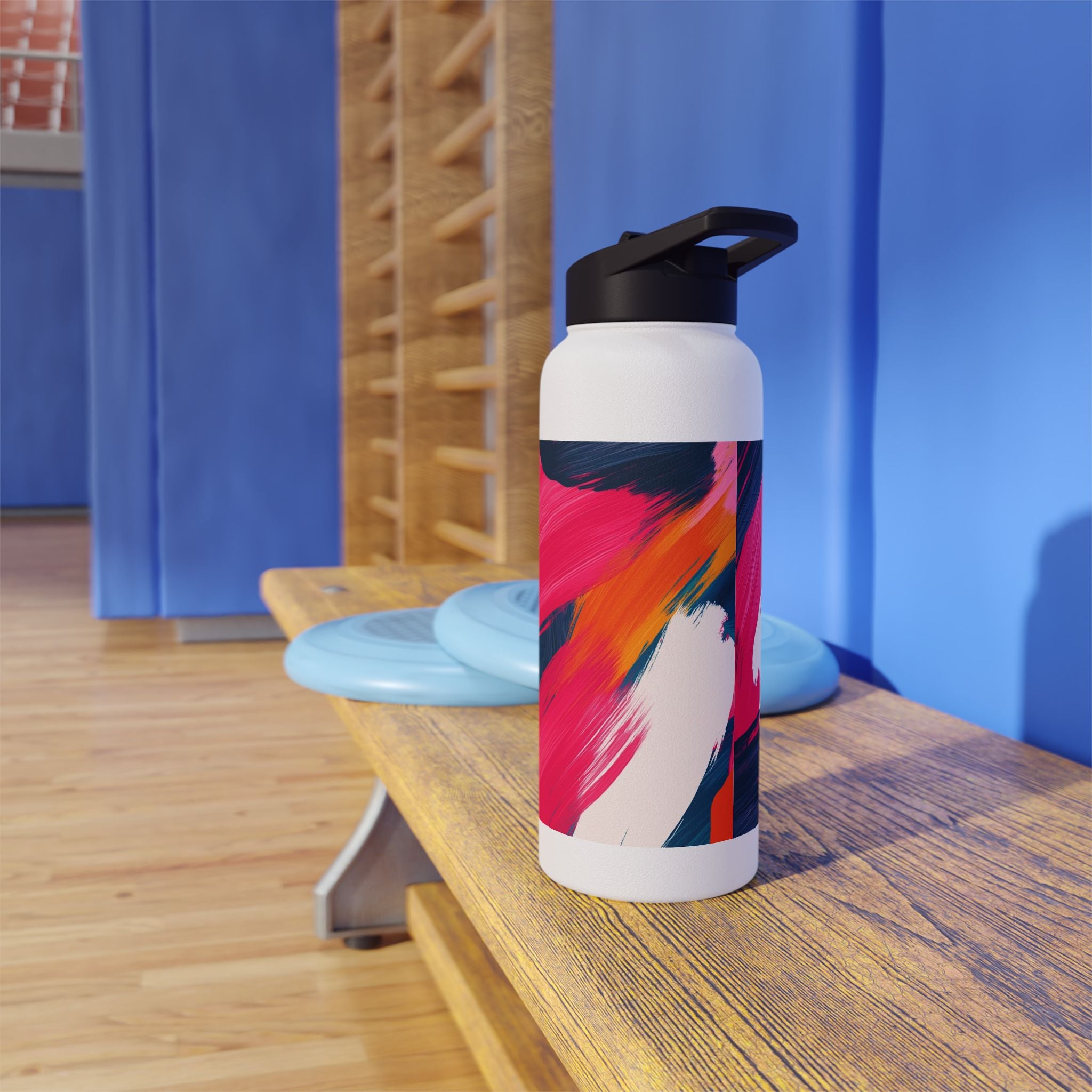 Vibrant Abstract Stainless Steel Water Bottle