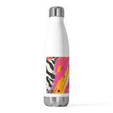 Vibrant Zebra Print 20oz Insulated Bottle