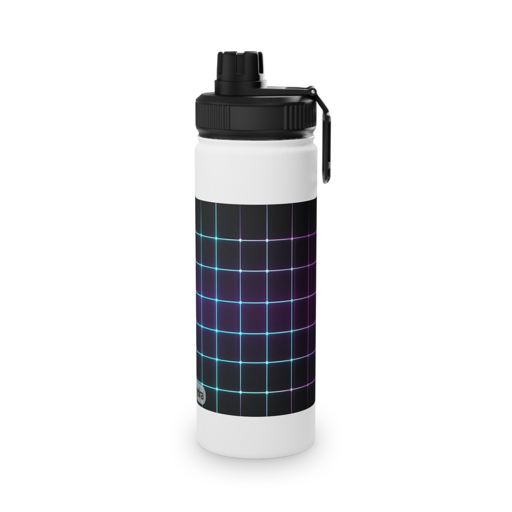 Retro Grid Stainless Steel Water Bottle
