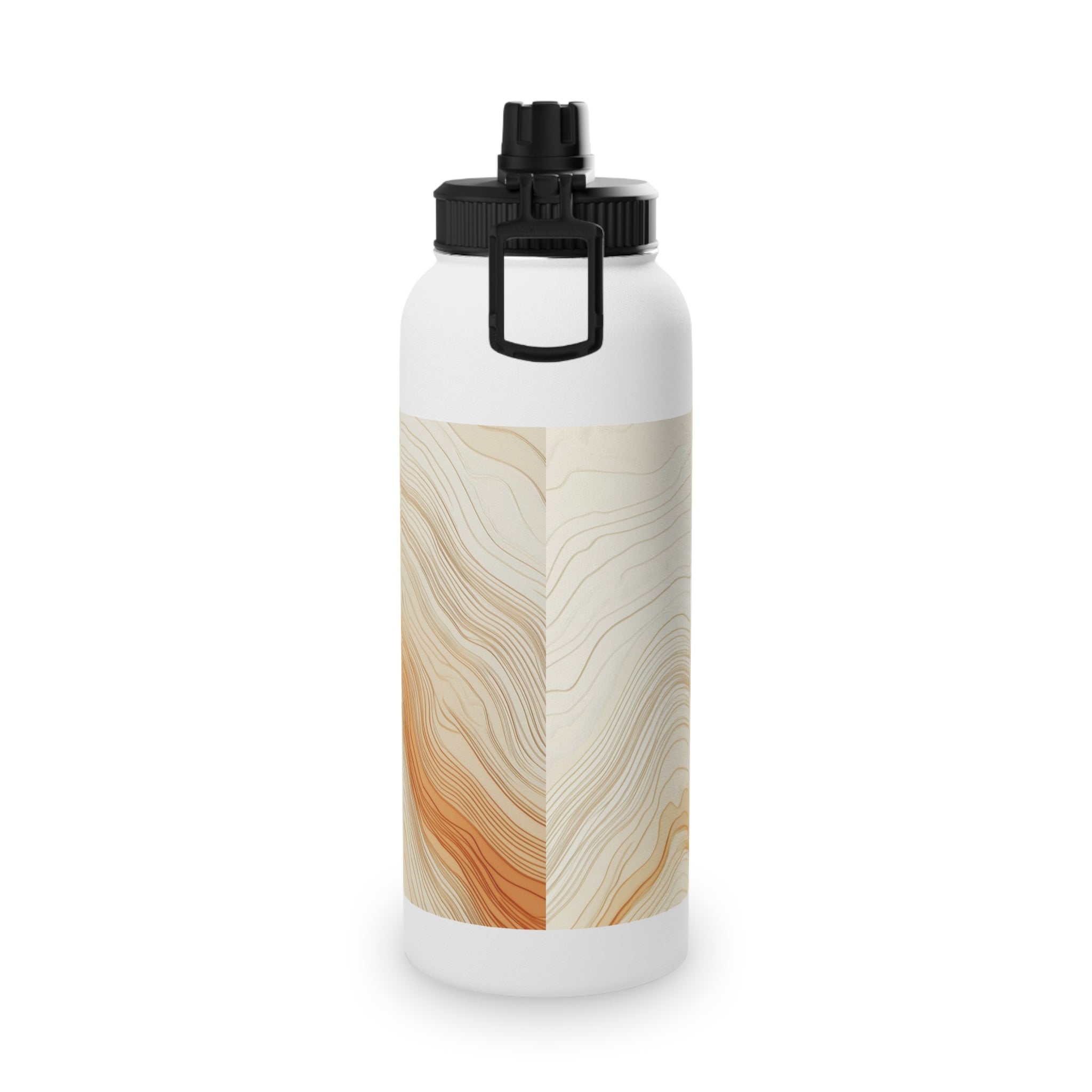 Elegant Marble Pattern Stainless Steel Water Bottle