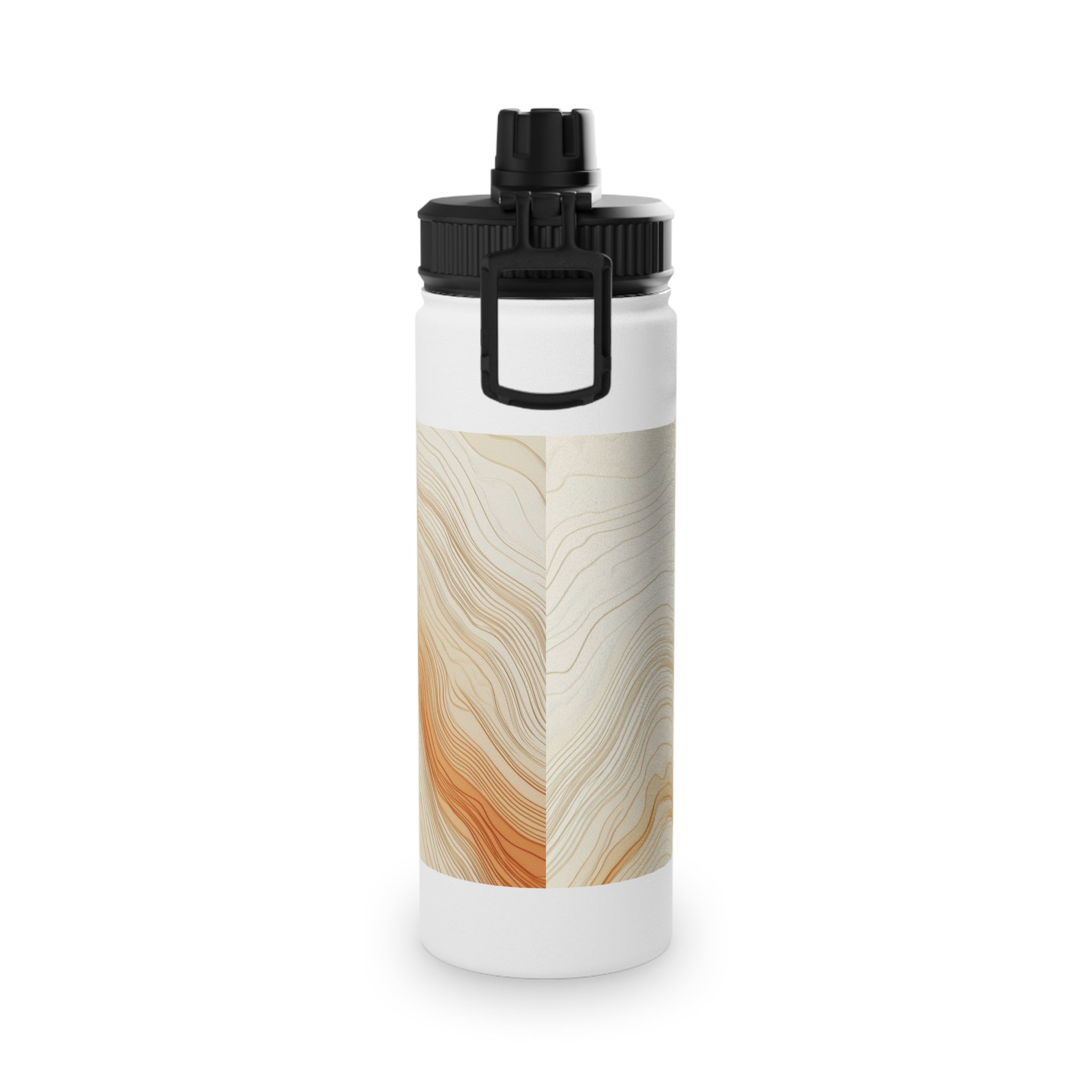 Elegant Marble Pattern Stainless Steel Water Bottle
