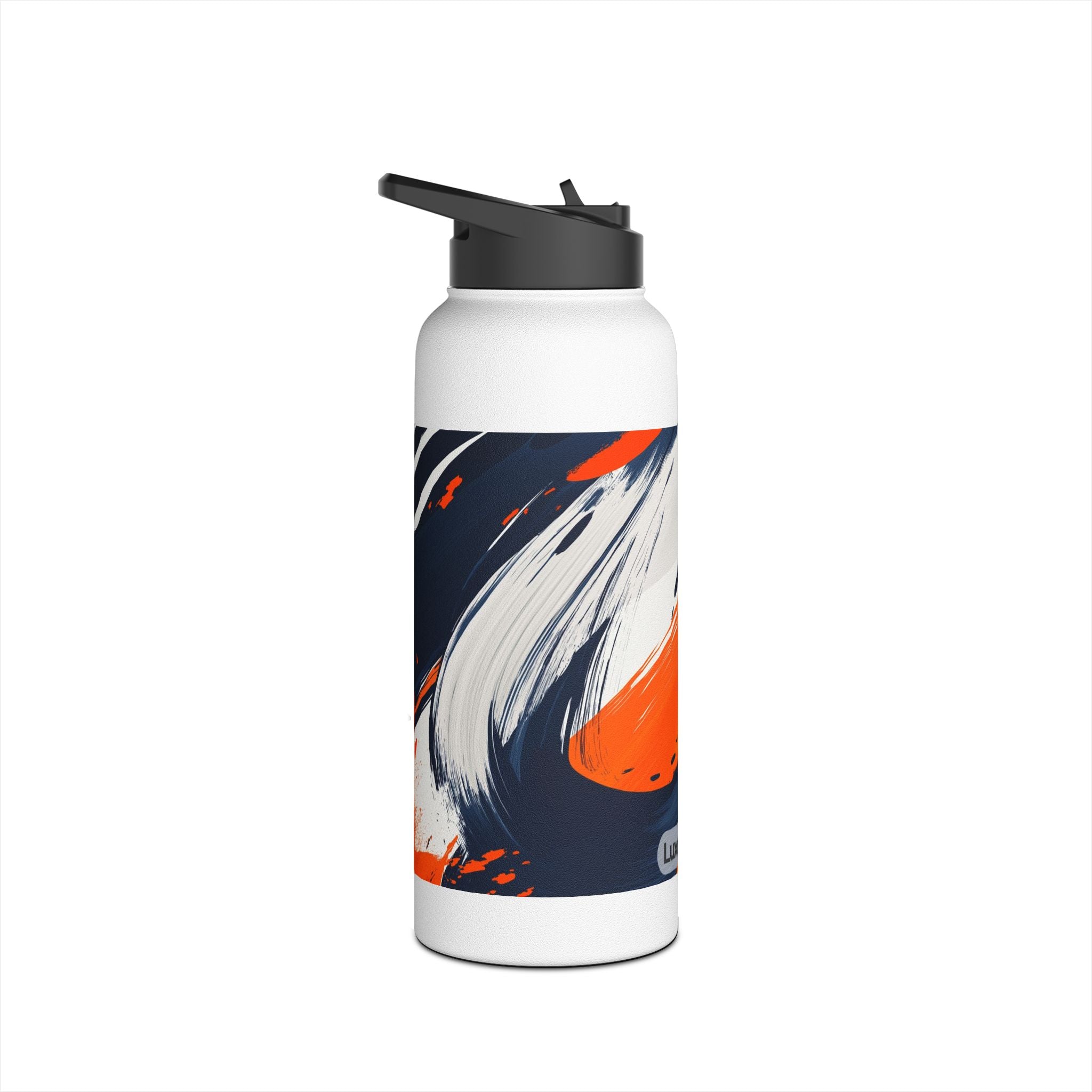 Abstract Modern Stainless Steel Water Bottle