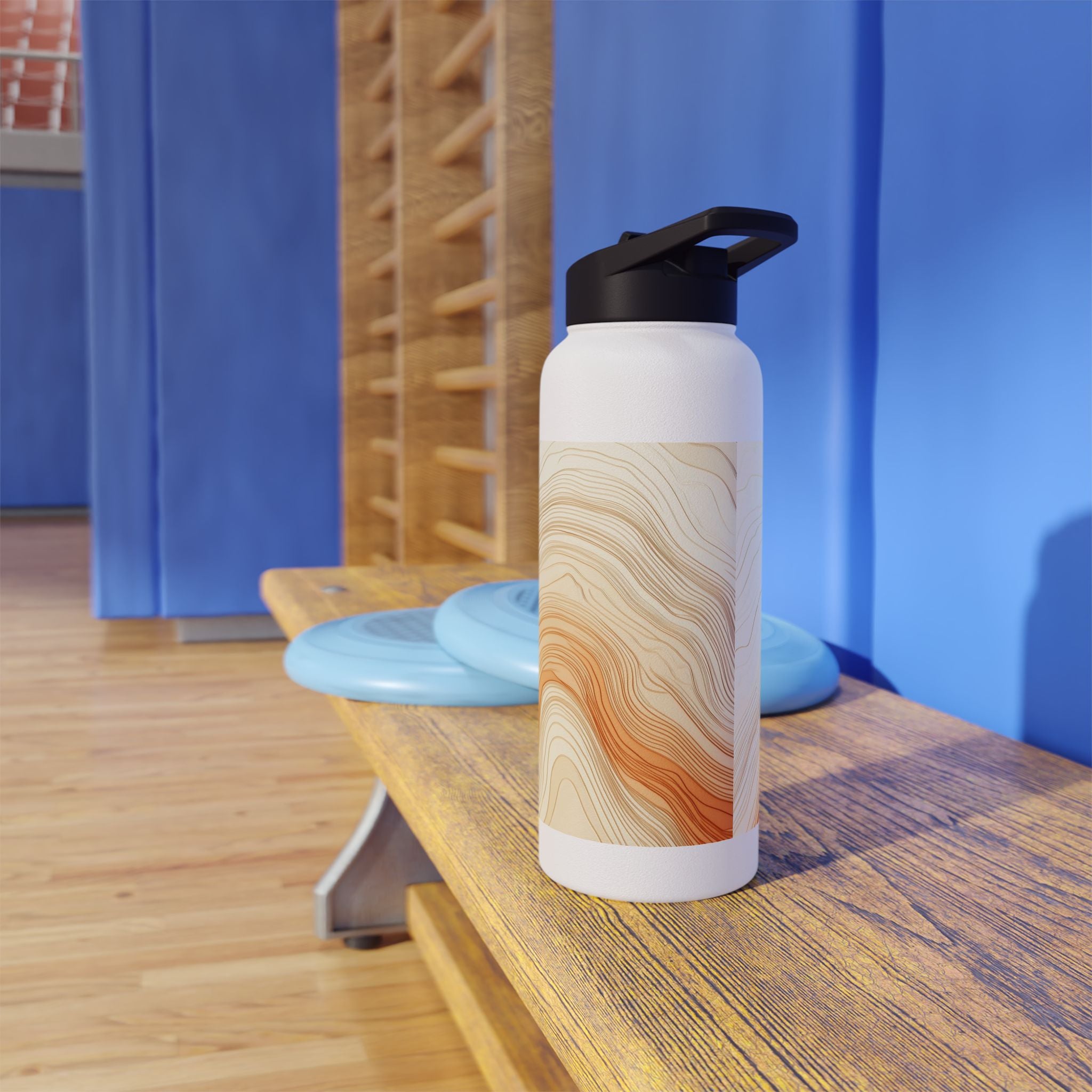 Elegant Wave Stainless Steel Water Bottle