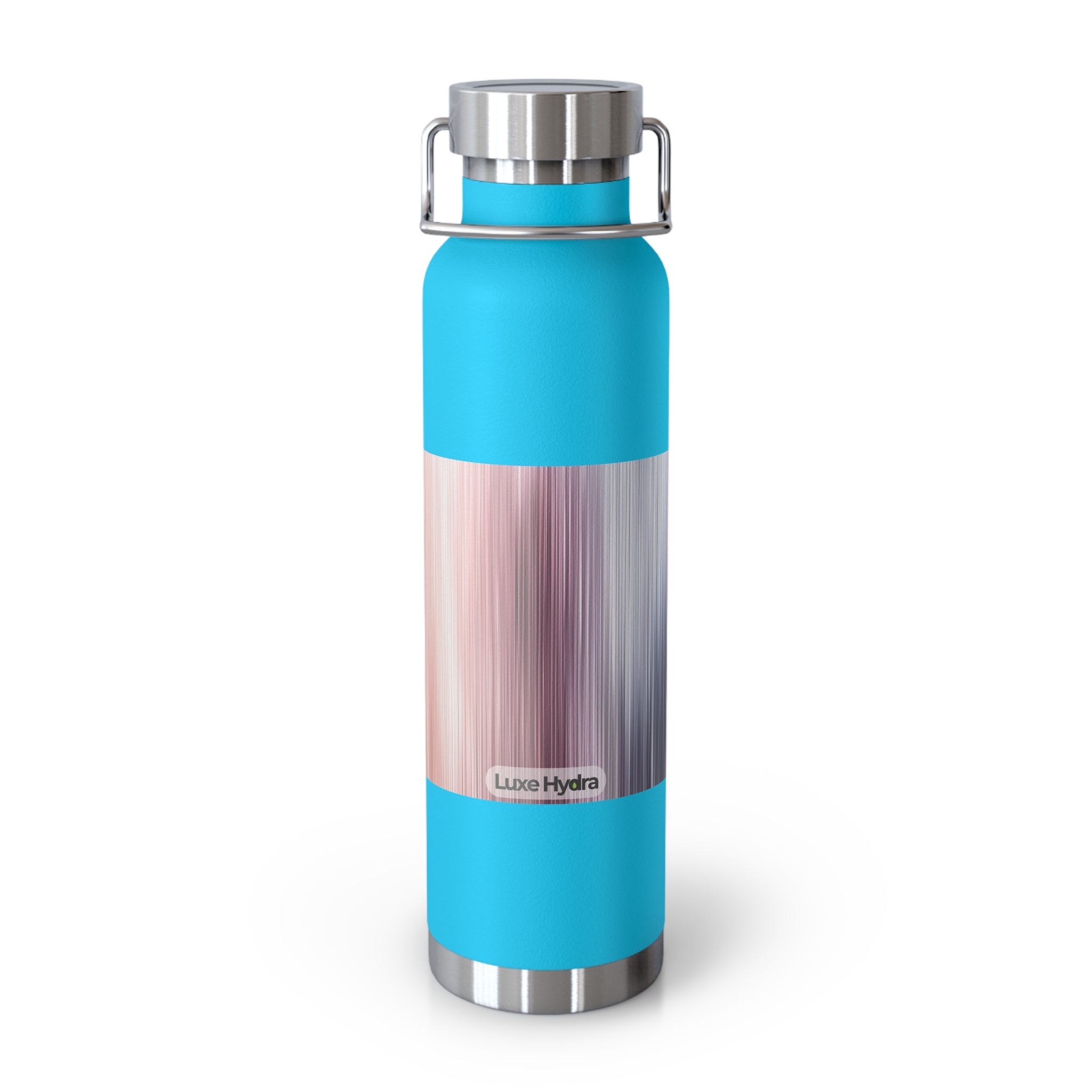 Stylish Copper Vacuum Insulated Water Bottle - 22oz