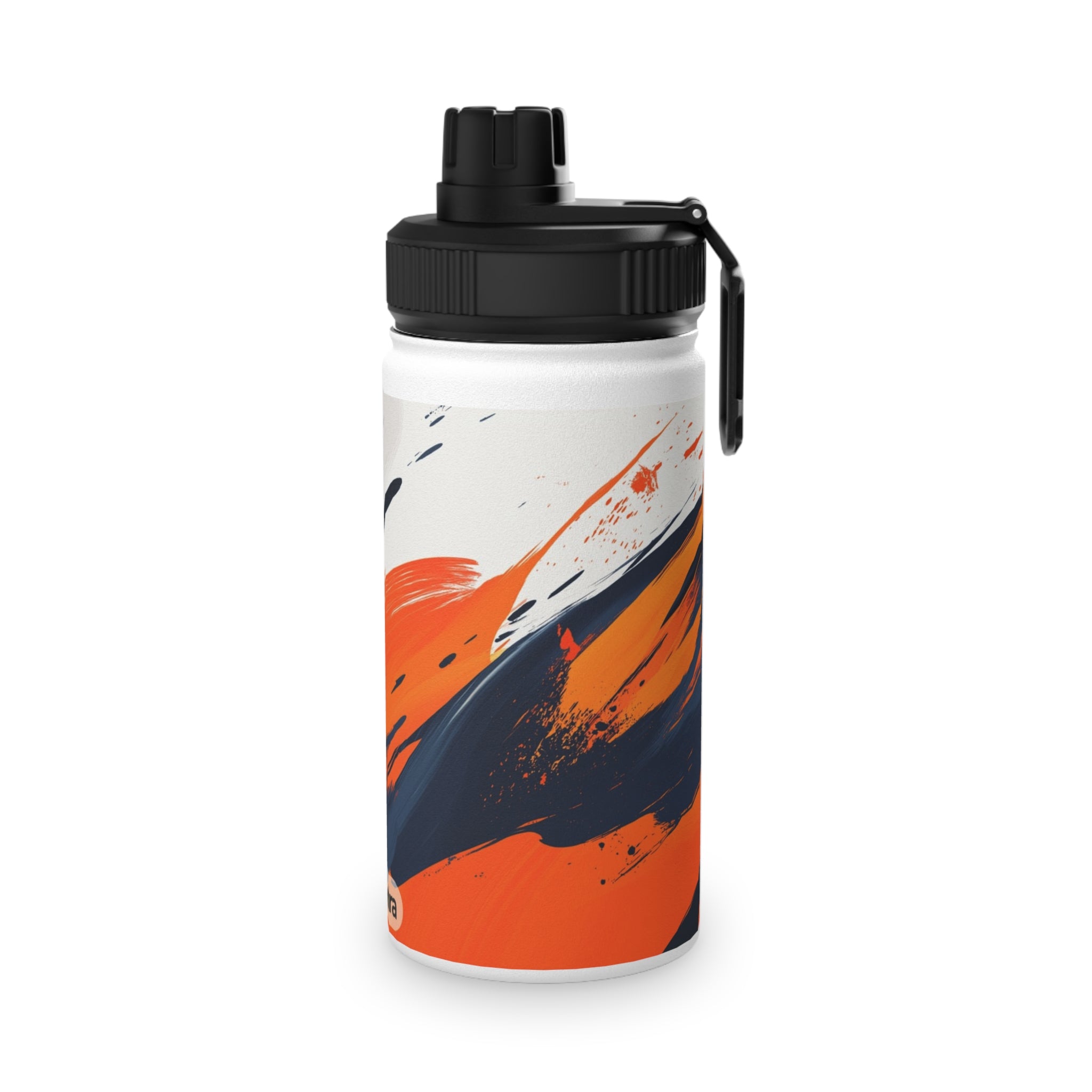 Abstract Color Splash Stainless Steel Water Bottle