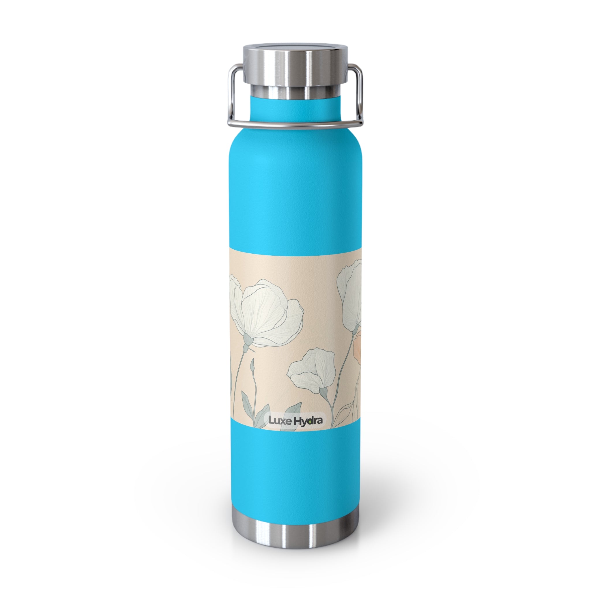 Floral Design Insulated Water Bottle