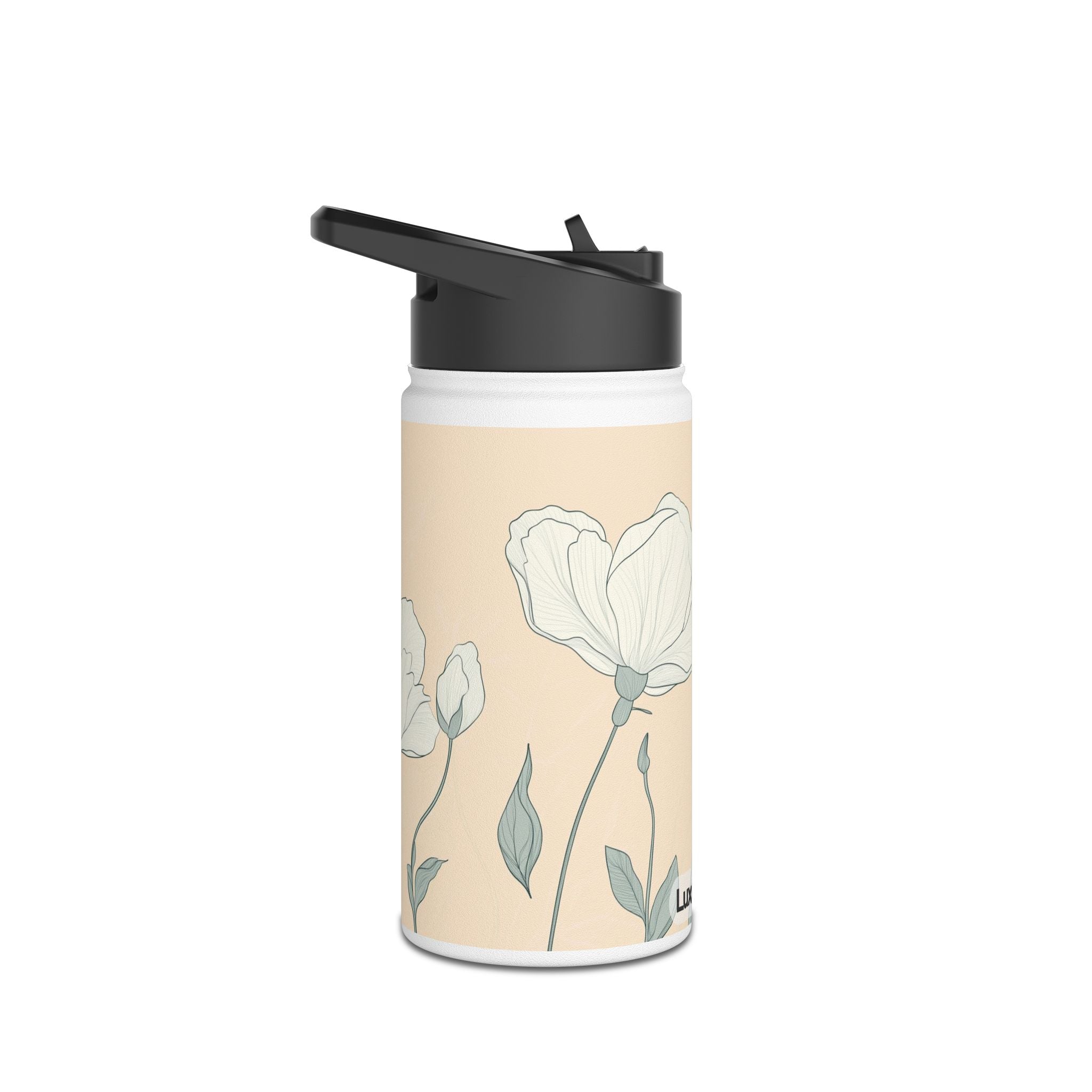 Floral Stainless Steel Water Bottle