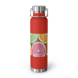 Citrus Print Insulated Water Bottle