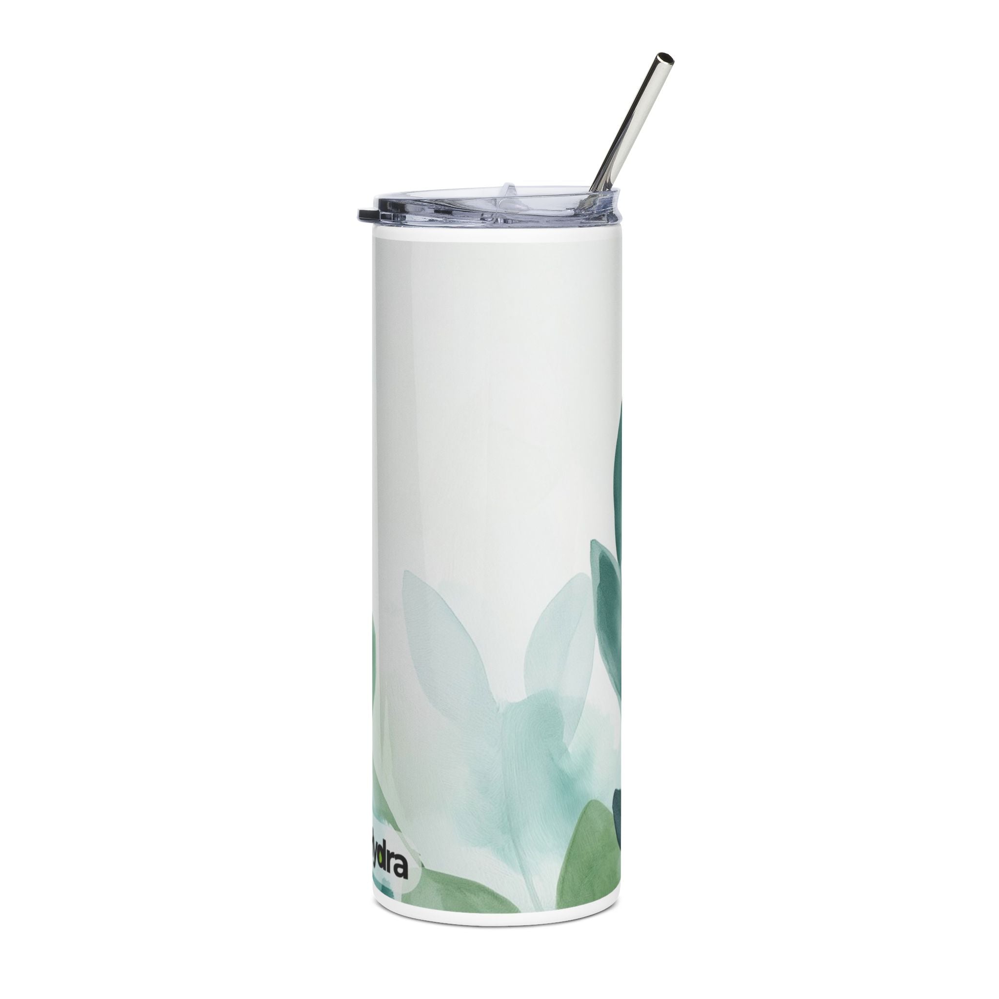 Elegant Leaf Design Stainless Steel Tumbler