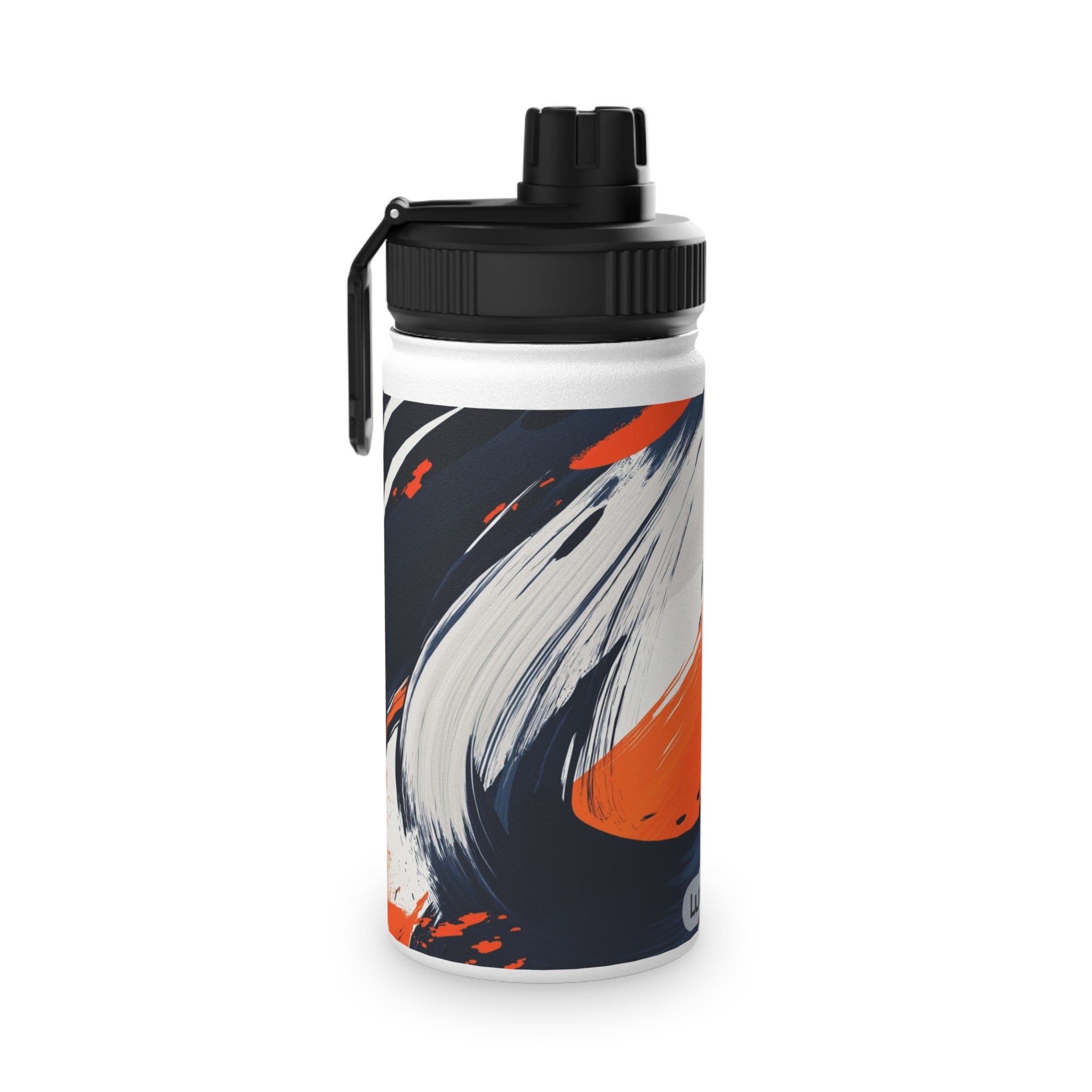 Abstract Color Splash Stainless Steel Water Bottle