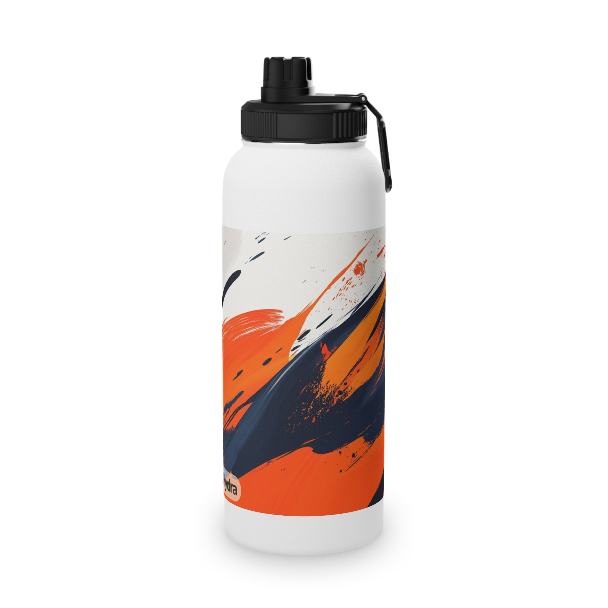 Abstract Color Splash Stainless Steel Water Bottle