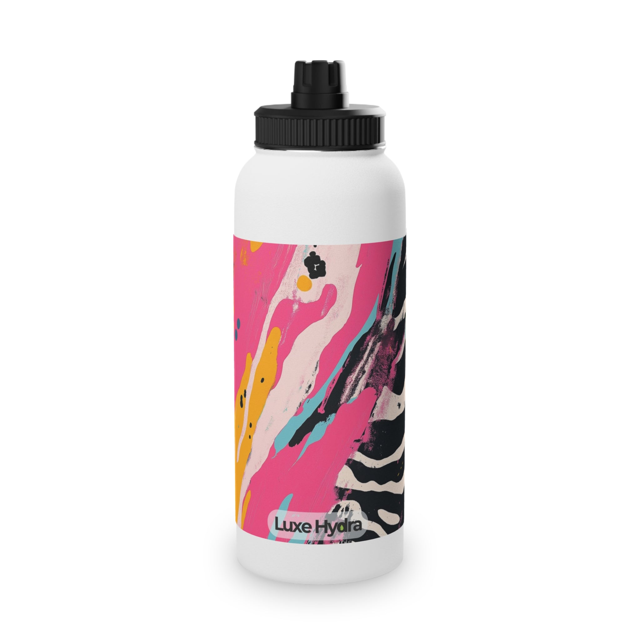 Vibrant Stainless Steel Water Bottle with Sports Lid