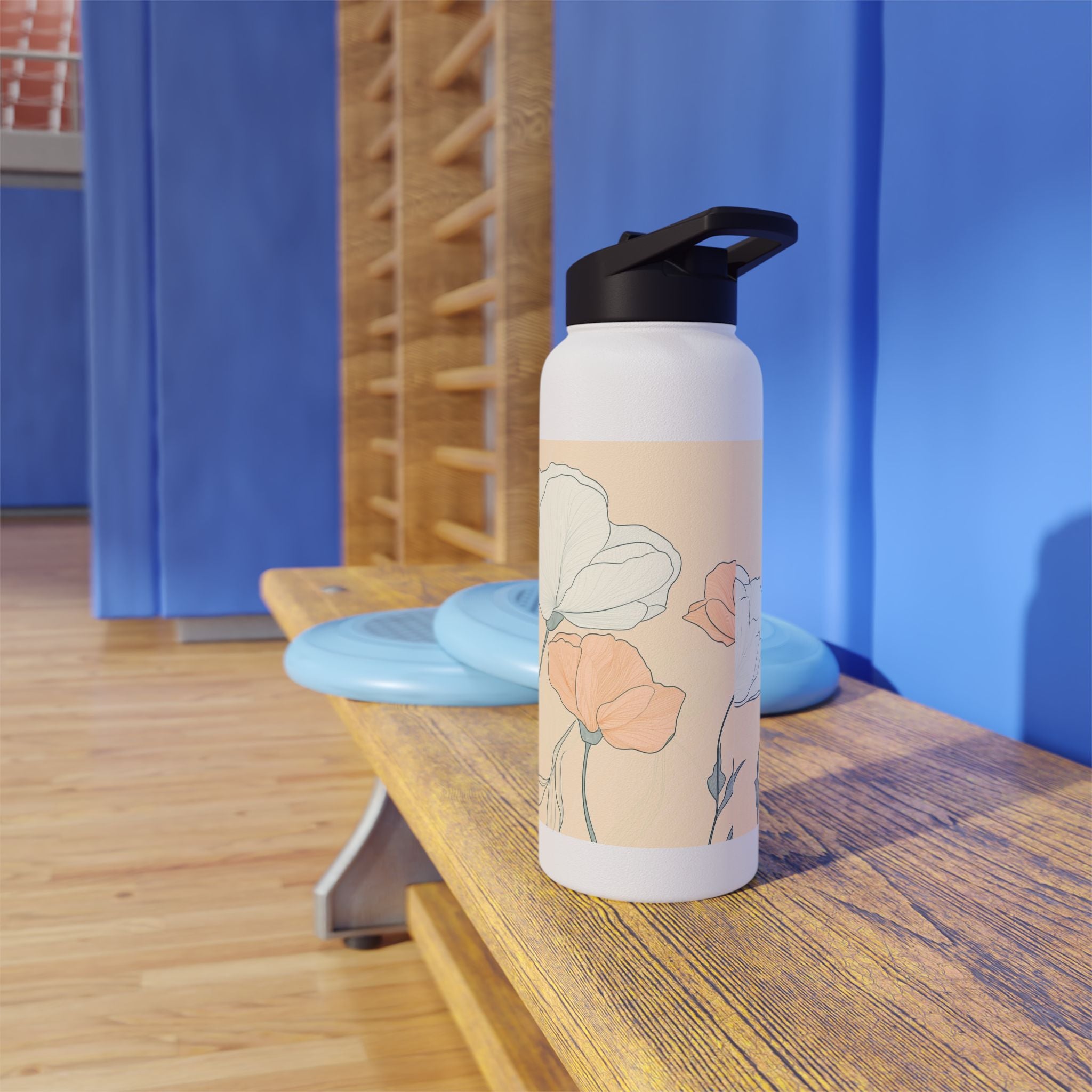 Floral Stainless Steel Water Bottle