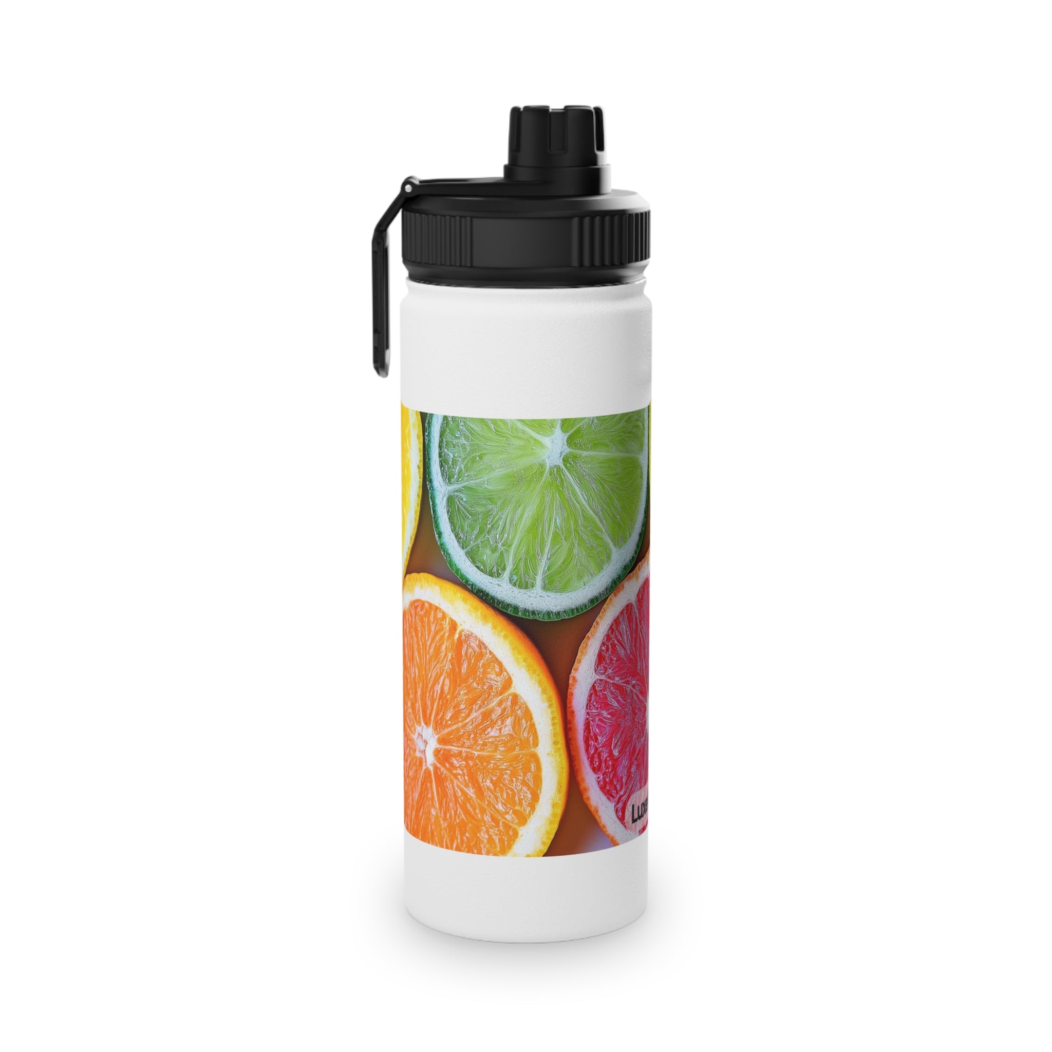 Citrus-themed Stainless Steel Water Bottle