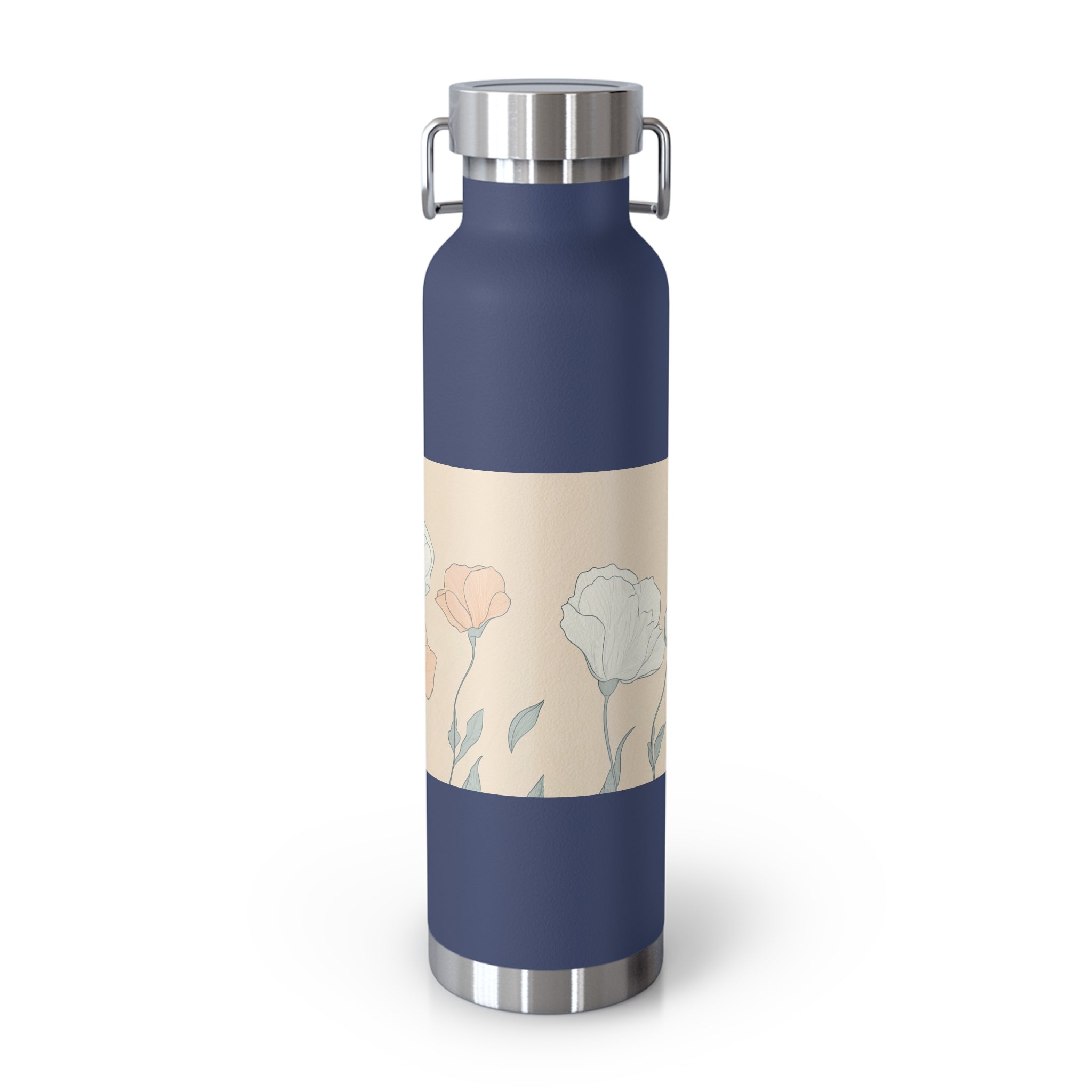 Floral Design Insulated Water Bottle