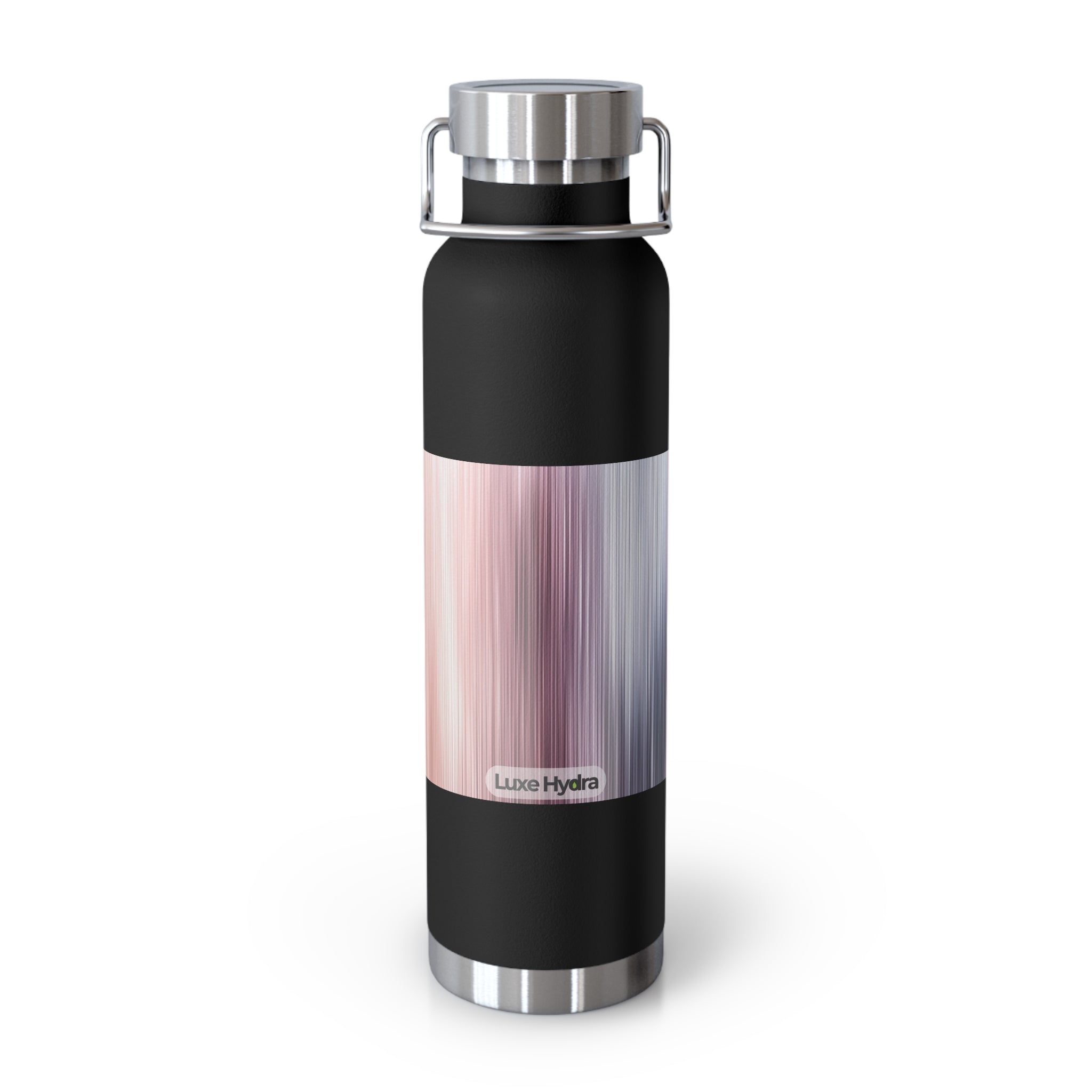 Stylish Copper Vacuum Insulated Water Bottle - 22oz