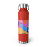 Colorful 22oz Copper Insulated Water Bottle