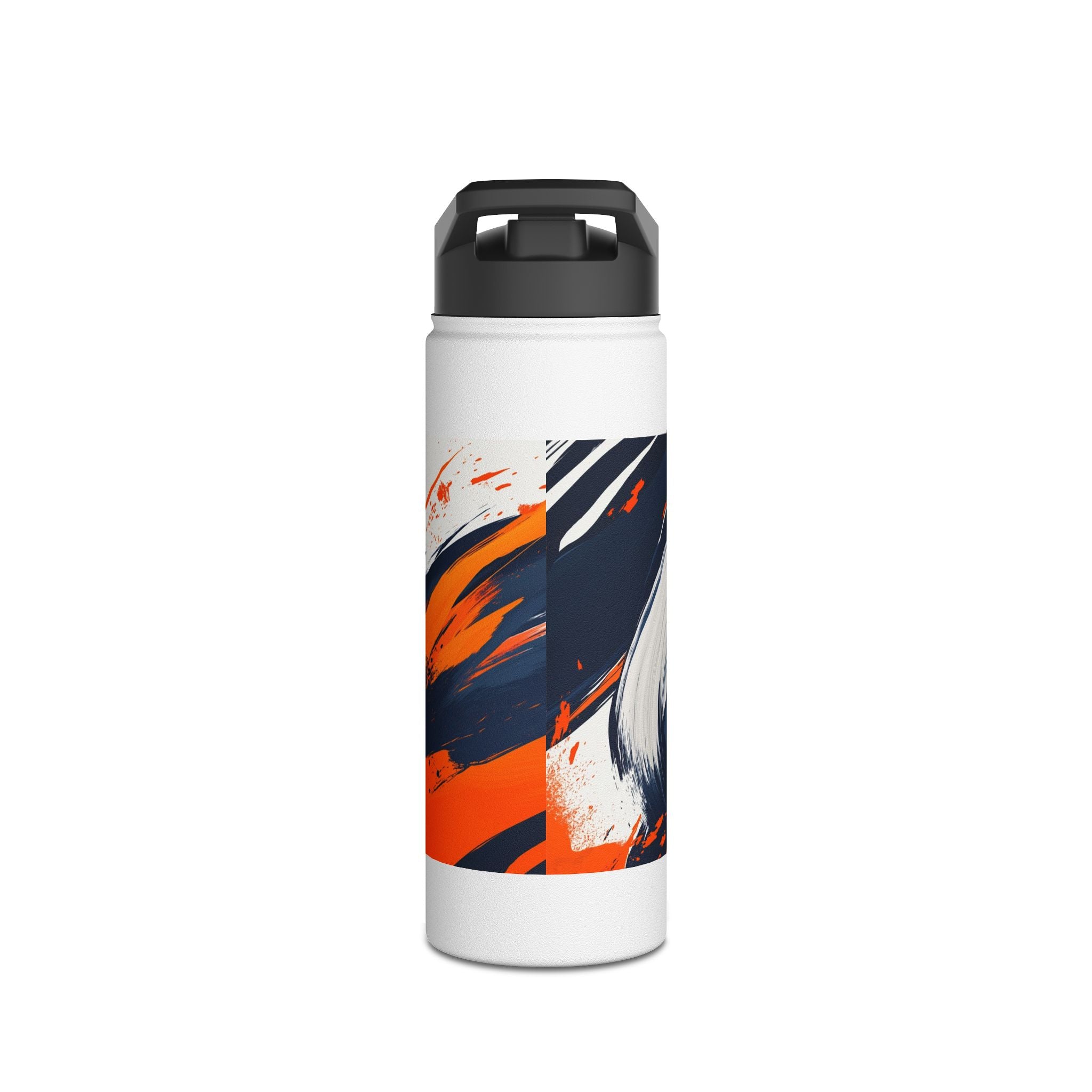 Abstract Modern Stainless Steel Water Bottle