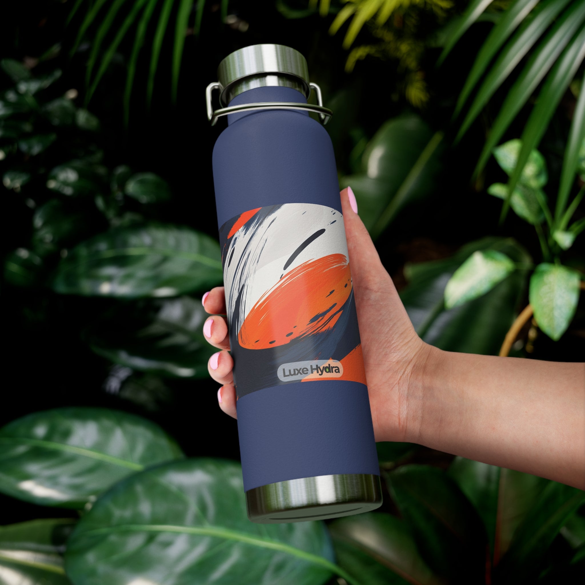 Stylish 22oz Copper Vacuum Insulated Water Bottle