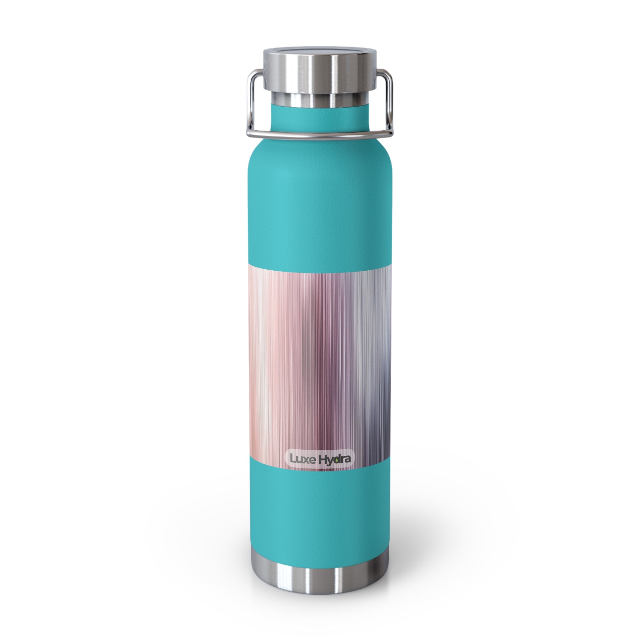 Stylish Copper Vacuum Insulated Water Bottle - 22oz