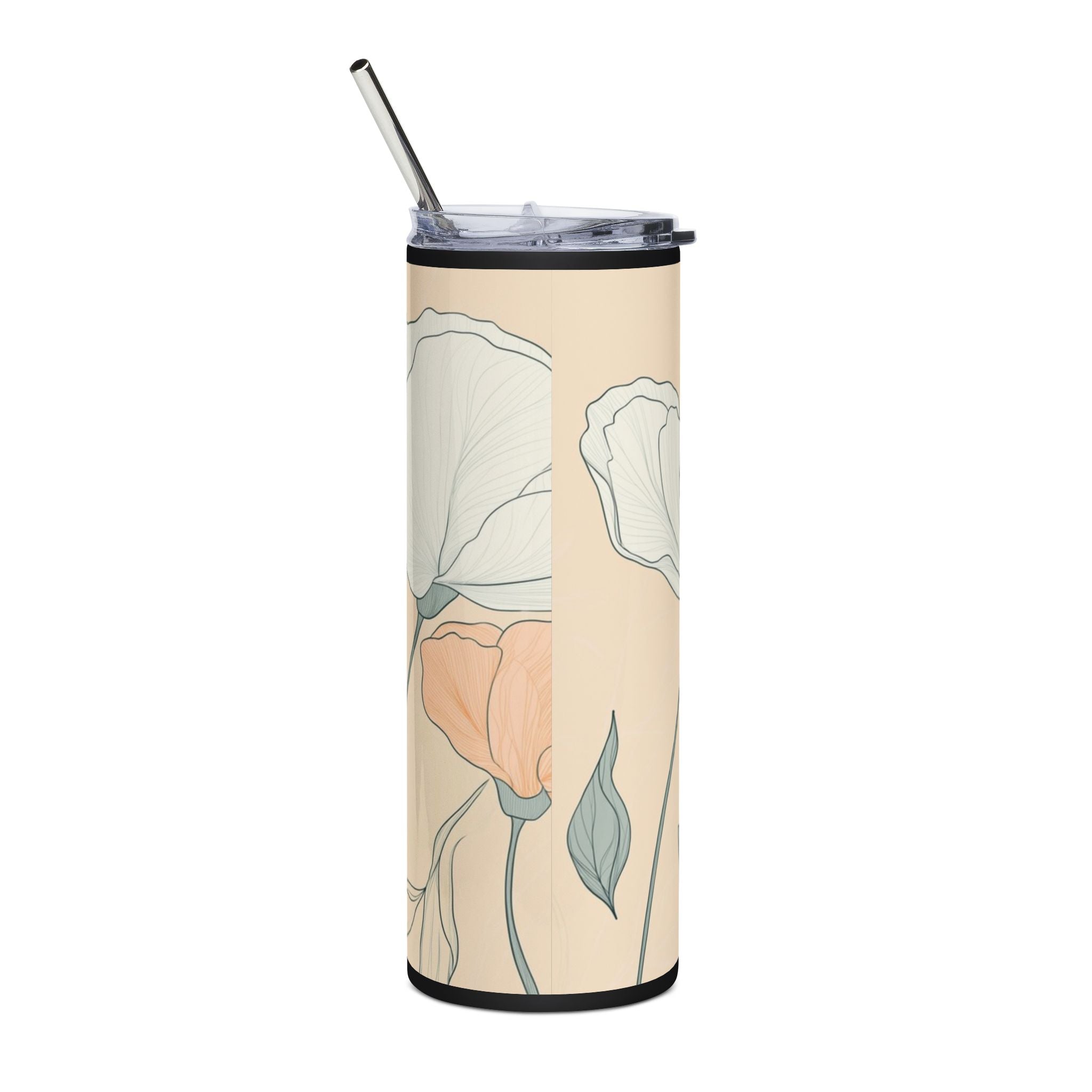 Floral Stainless Steel Tumbler