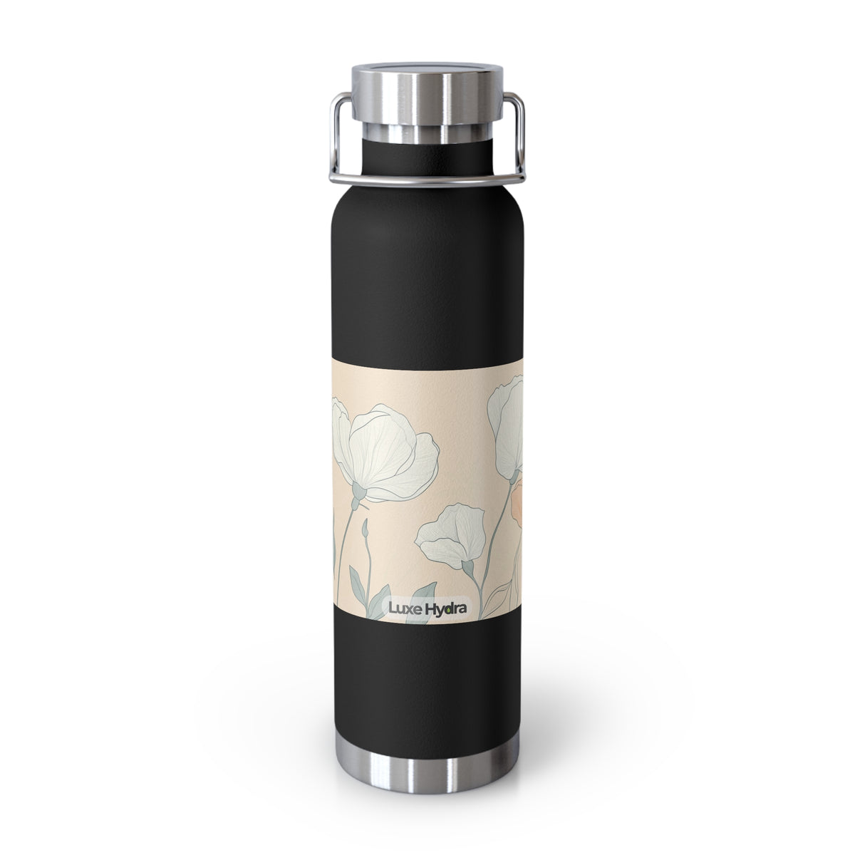 Floral Design Insulated Water Bottle
