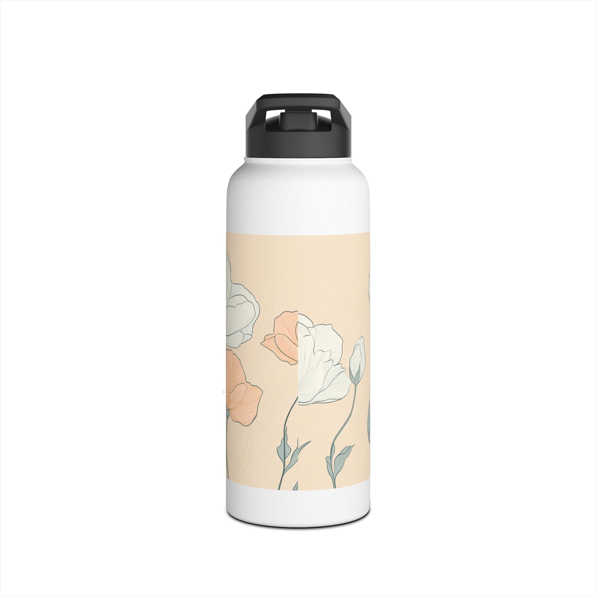 Floral Stainless Steel Water Bottle