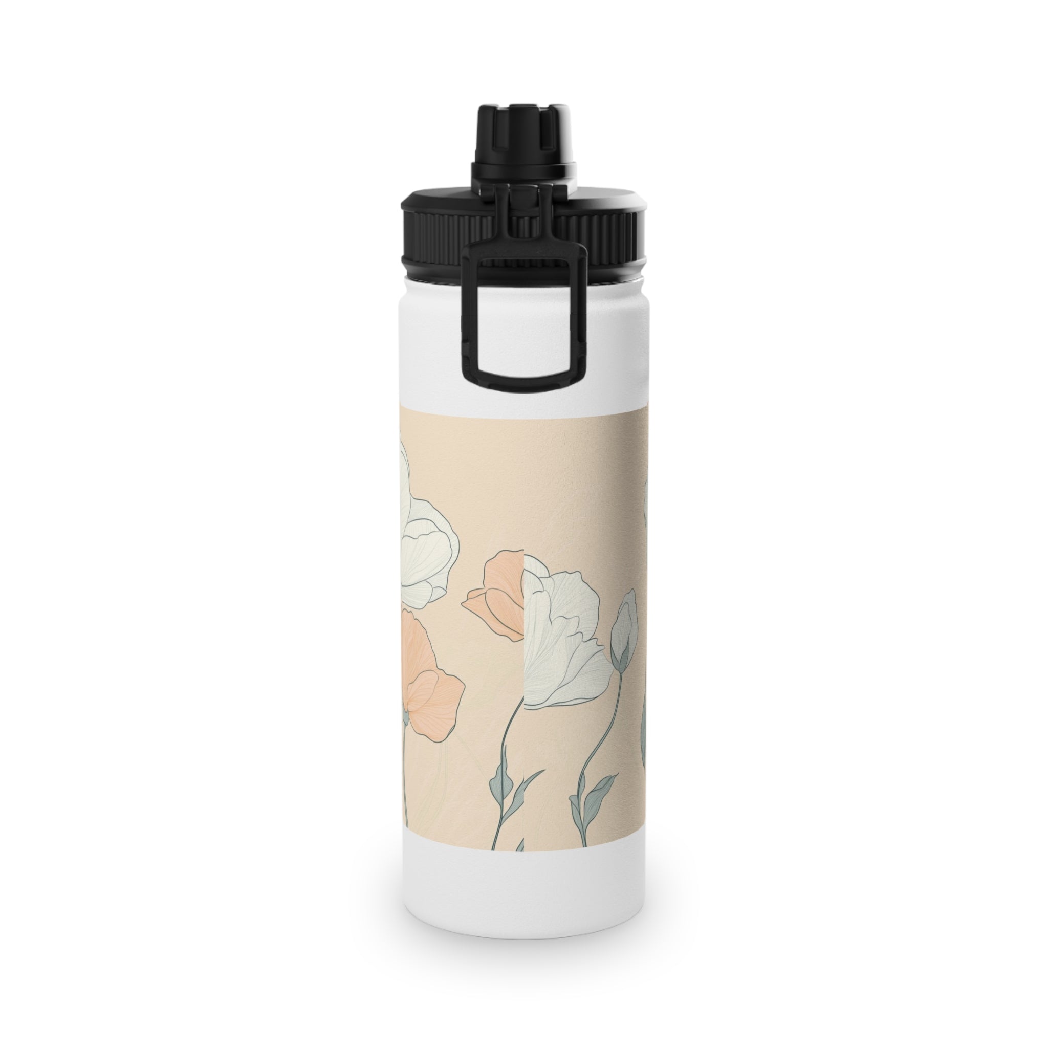 Floral Stainless Steel Water Bottle