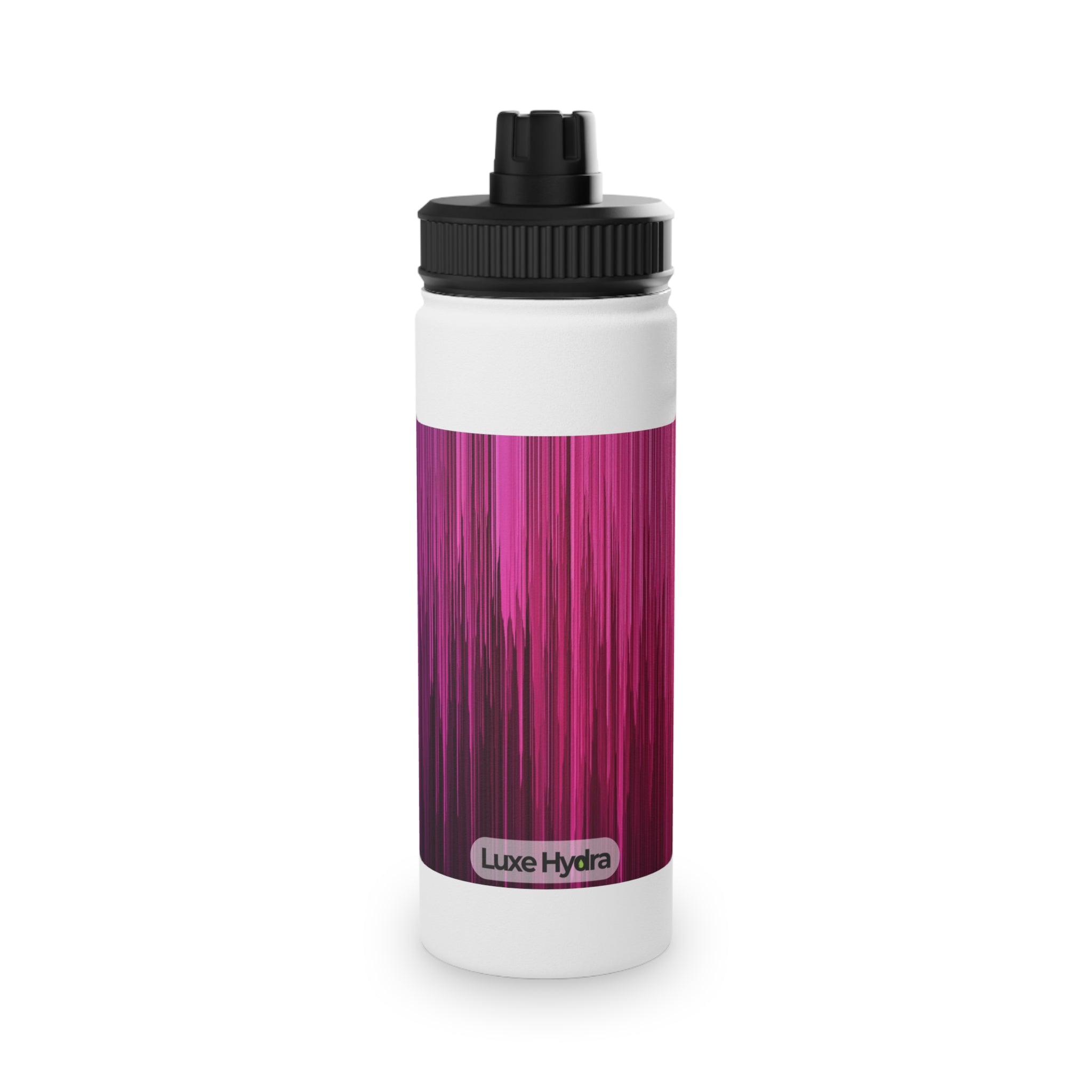 Sporty Stainless Steel Water Bottle with Striking Gradient Design